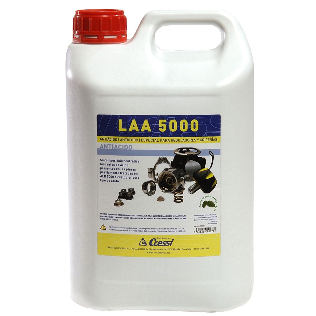 [EHX 720003] Cressi Líquido Antiácido LAA 5000 5L