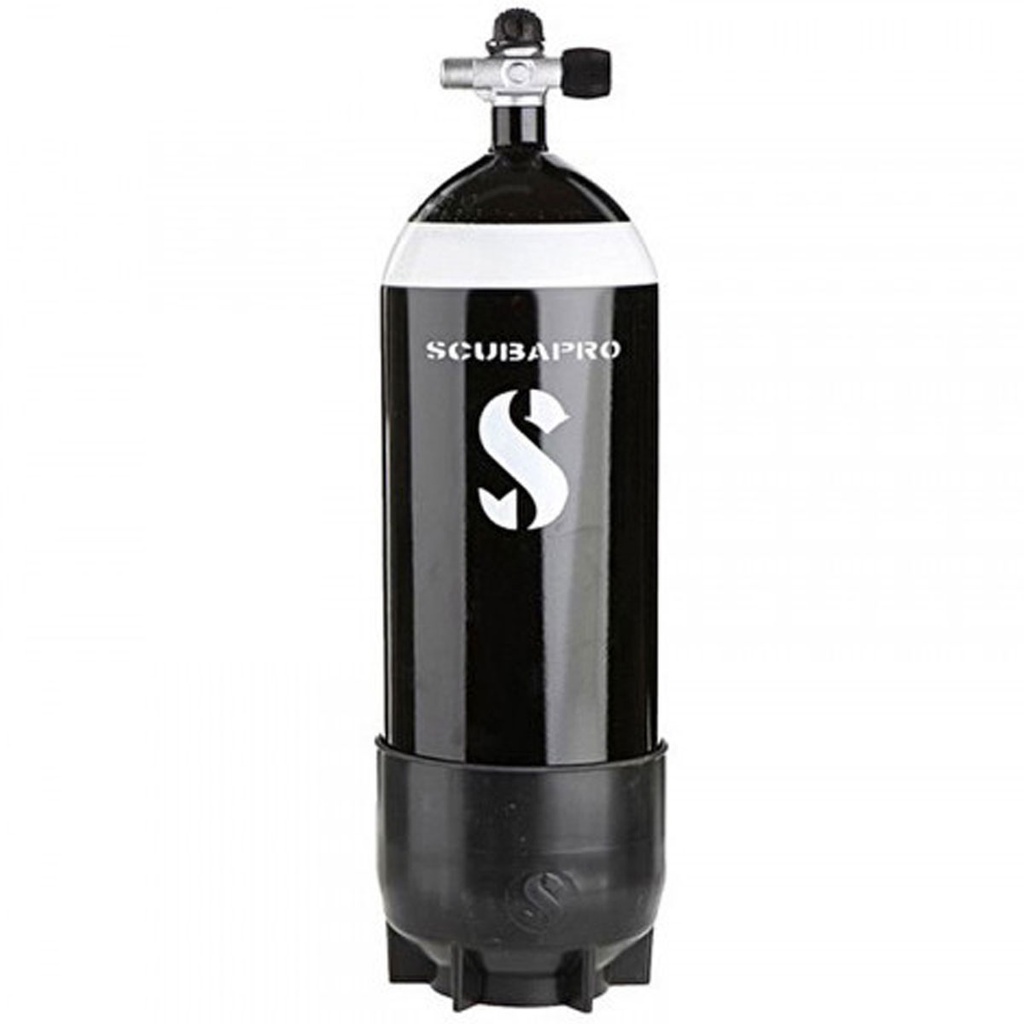 [18.512.123] Scubapro Botella Acero Completa 12L 232bar 1 Salida Expandible