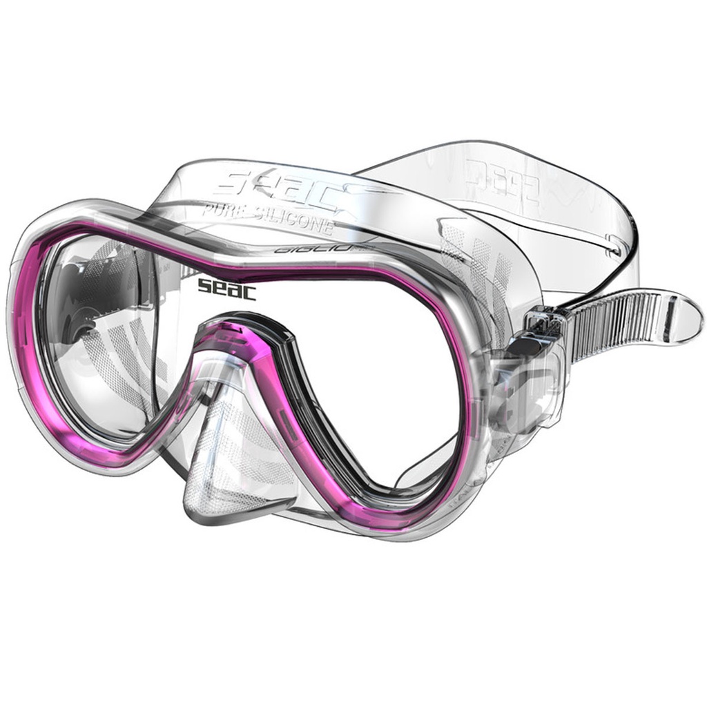 [0750048001680A] Seac Mascara Giglio MD Rosa / Transparente