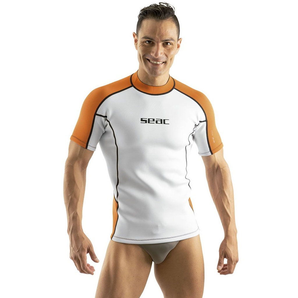 [0110020280040A] Seac Fit 2mm Short Sleeve Rashguard (S)
