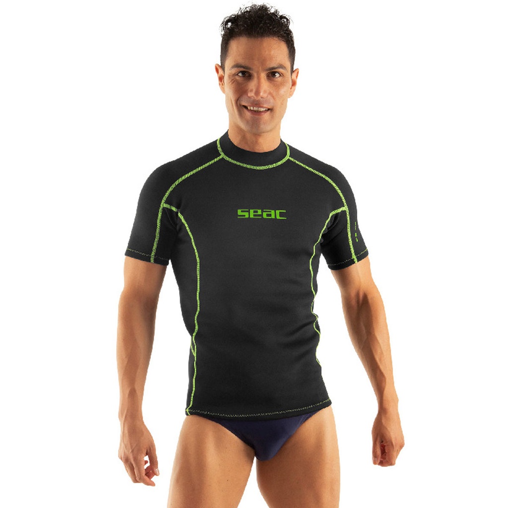 [0110021280040A] Seac Fit Short Sleeve Black 2 mm (S)