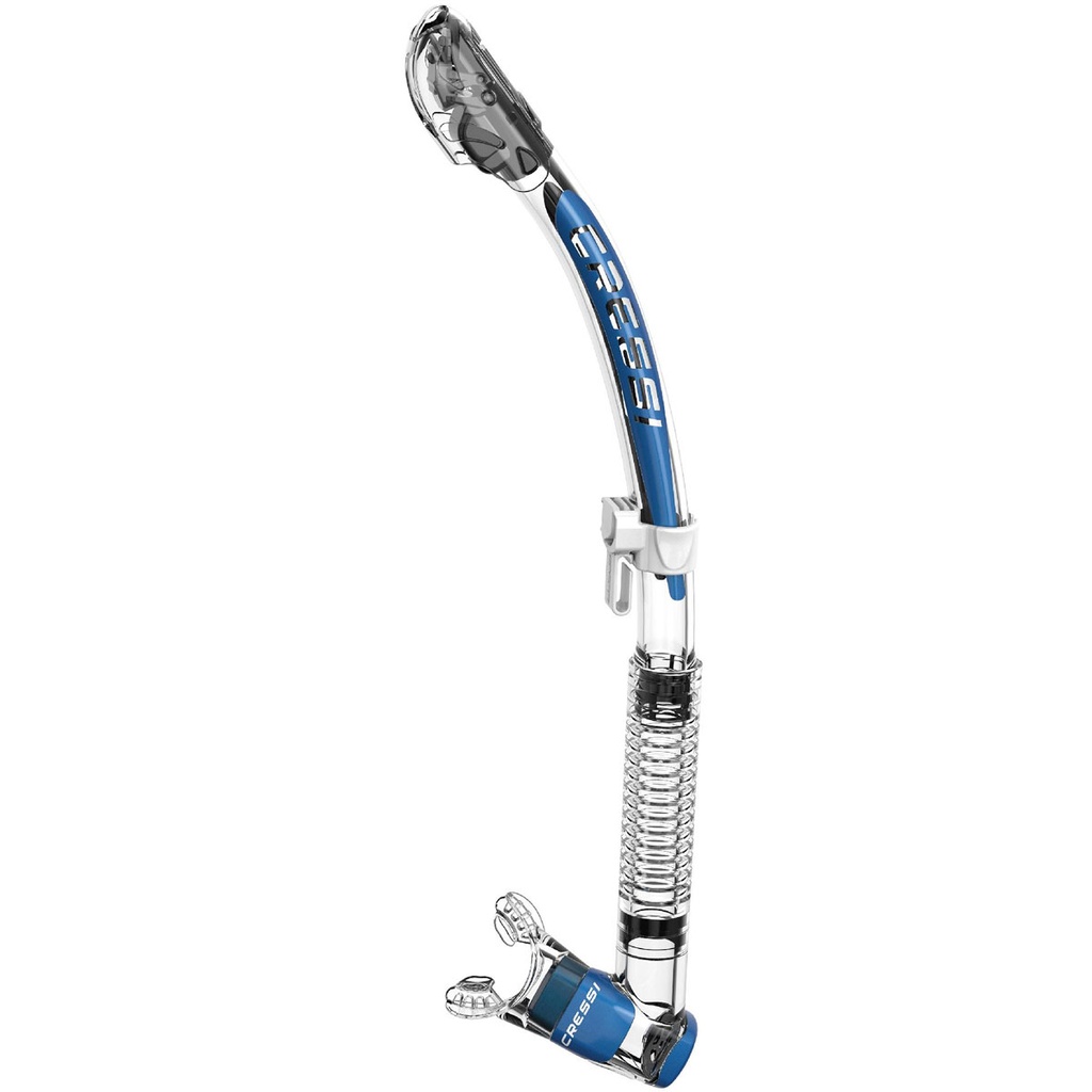 [AES 290020] Cressi Tubo Itaca Ultra Dry Transparente / Azul