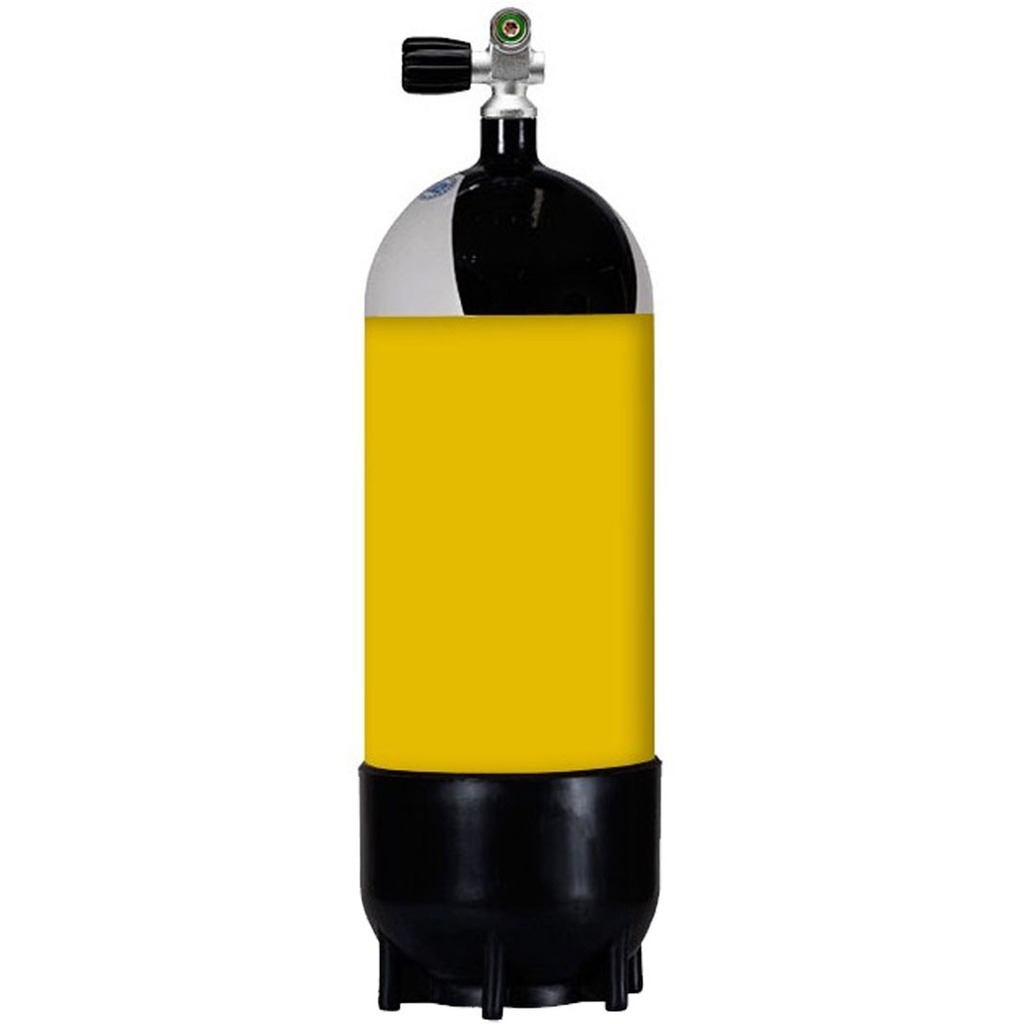 [TNK-232-0015] Faber Botella Acero Completa 15L 232bar 1 Salida