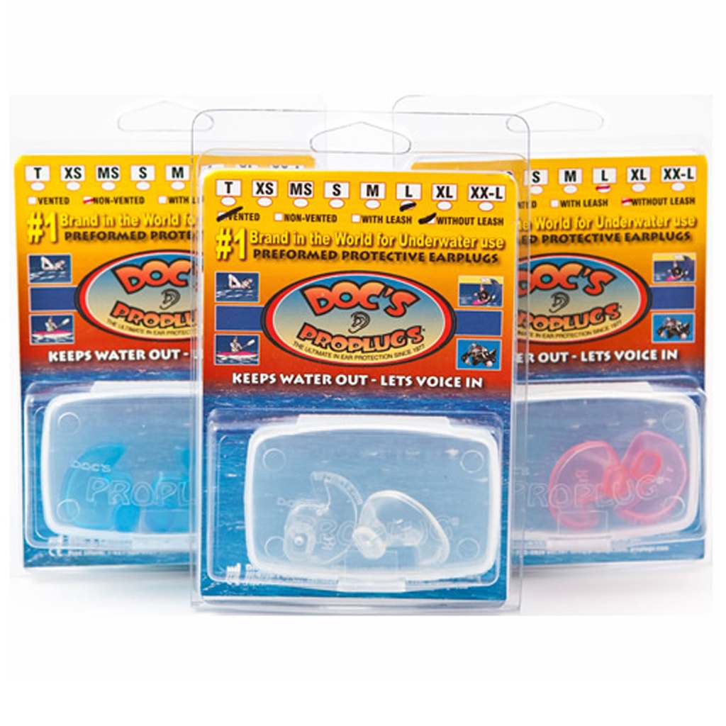 [840.255.100] Doc's Proplugs Tapones de Buceo para Oidos (2XS)