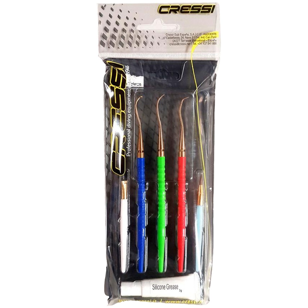 [EHY 710022] Cressi O-Ring Pick Set + Silicone Grease