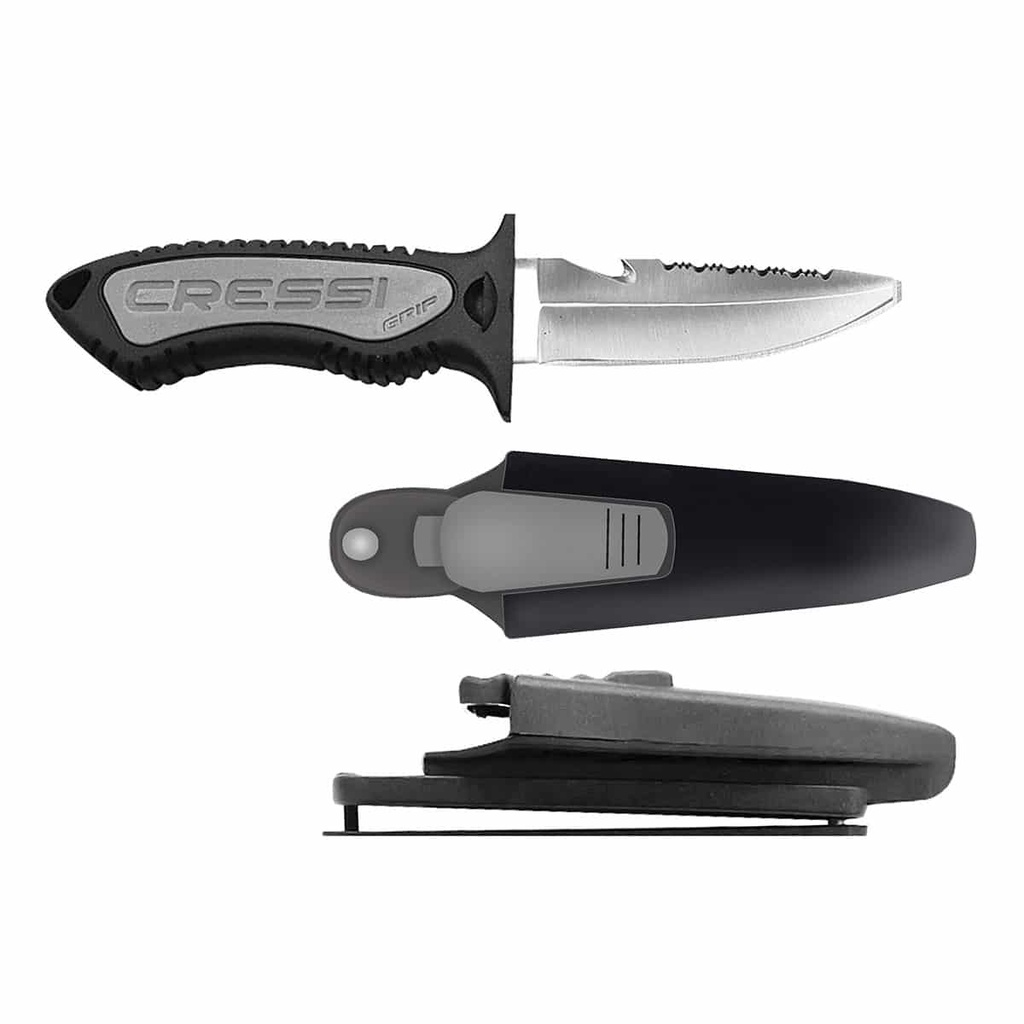 [BRC 559410] Cressi Cuchillo Grip Punta Plana