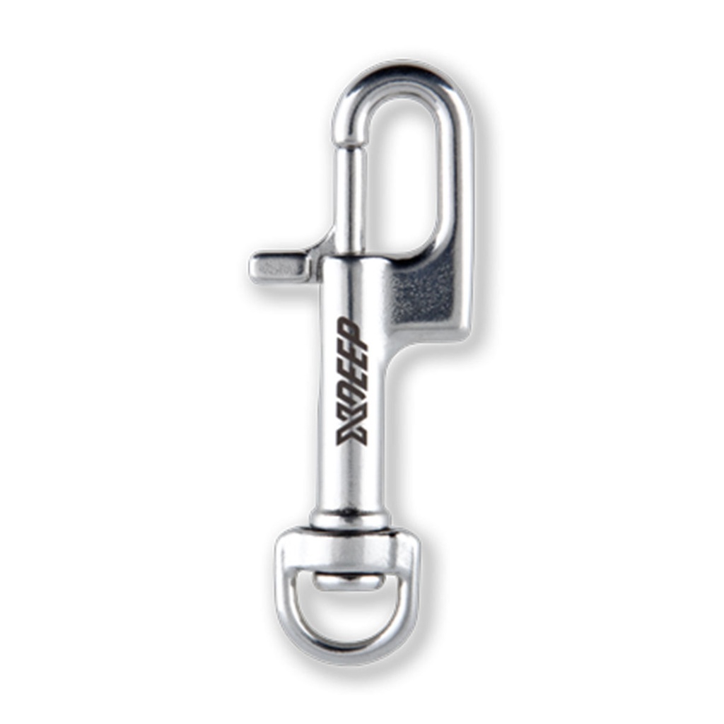 [AC-012-0] XDeep Mosquetón NX para Regulador 80mm Inox