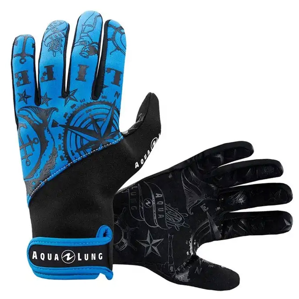 [GL1264001XS] Aqualung Guantes Admiral III Azul 2mm (XS)