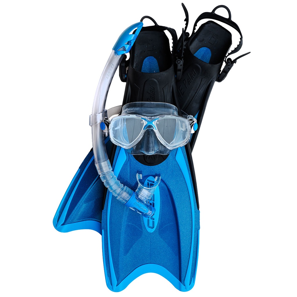 [ACD 122632] Cressi Palau Snorkeling Kit Blue (32-35)