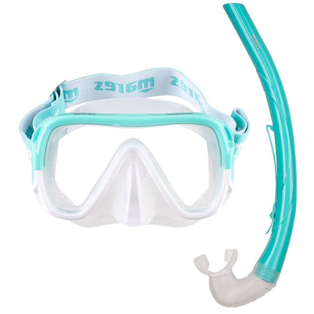 [411810-MTWCL] Mares Set Keewee Snorkeling Mint