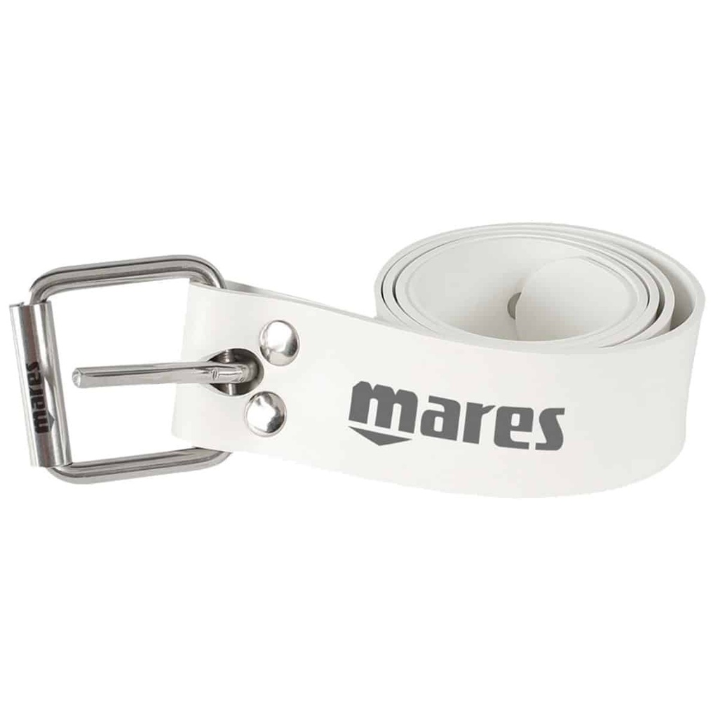 [425813-WH] Mares Cinturon Elastico Hebilla Inox Marsellés Blanco