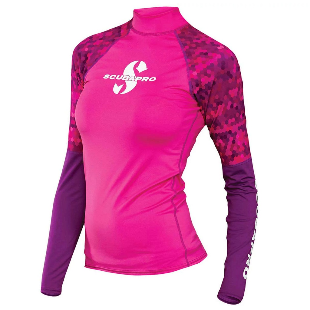 [65.537.100] Scubapro Rash Guard Camiseta Manga Larga Flamingo Mujer (XS)