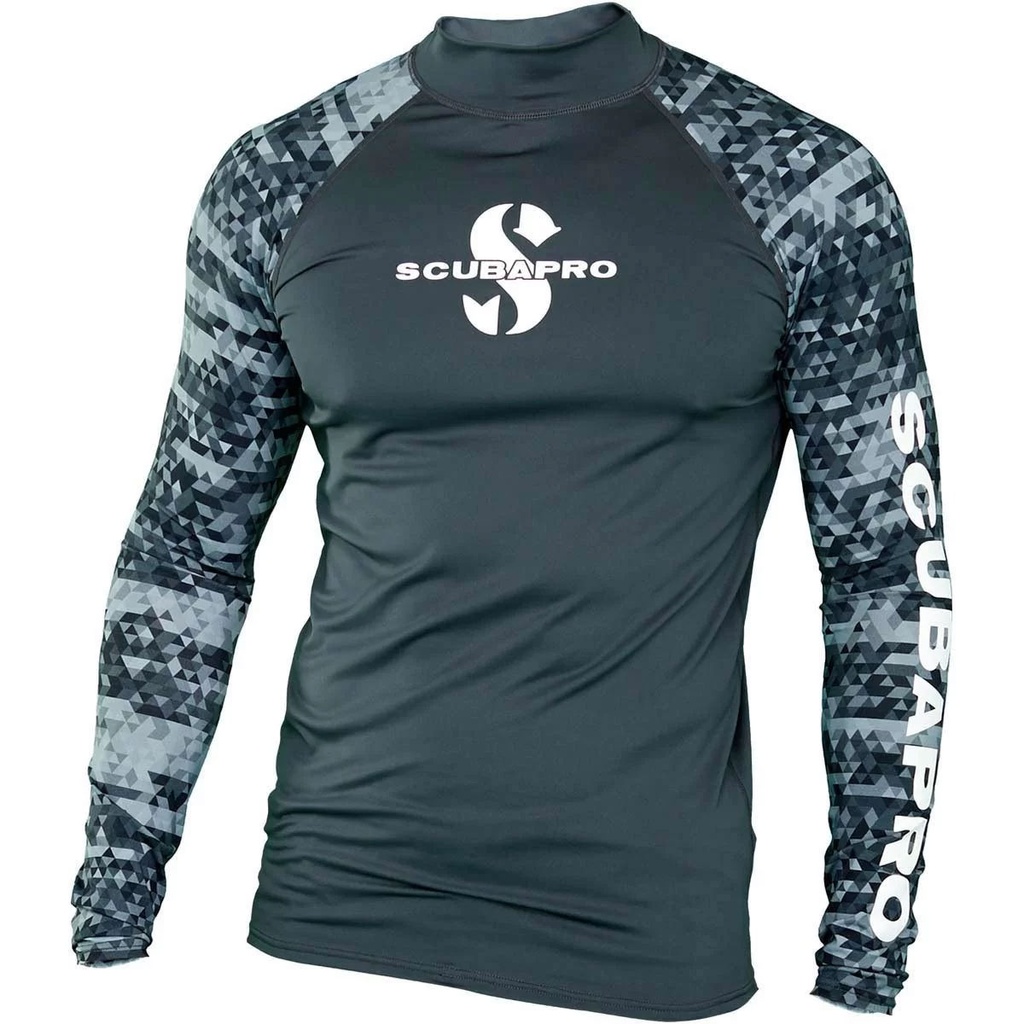 [65.032.200] Scubapro Rash Guard Camiseta Manga Larga Graphite Hombre (S)