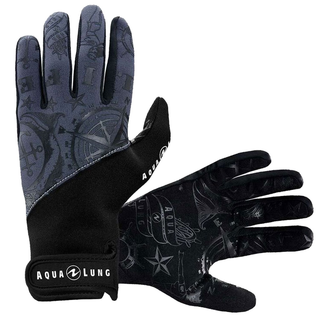 [GL1260112XS] Aqualung Guantes Admiral III Negro 2mm (XS)