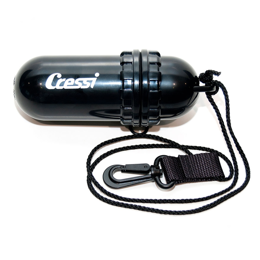 [EJA 500003] Cressi Huevo Estanco 14x5cm Negro
