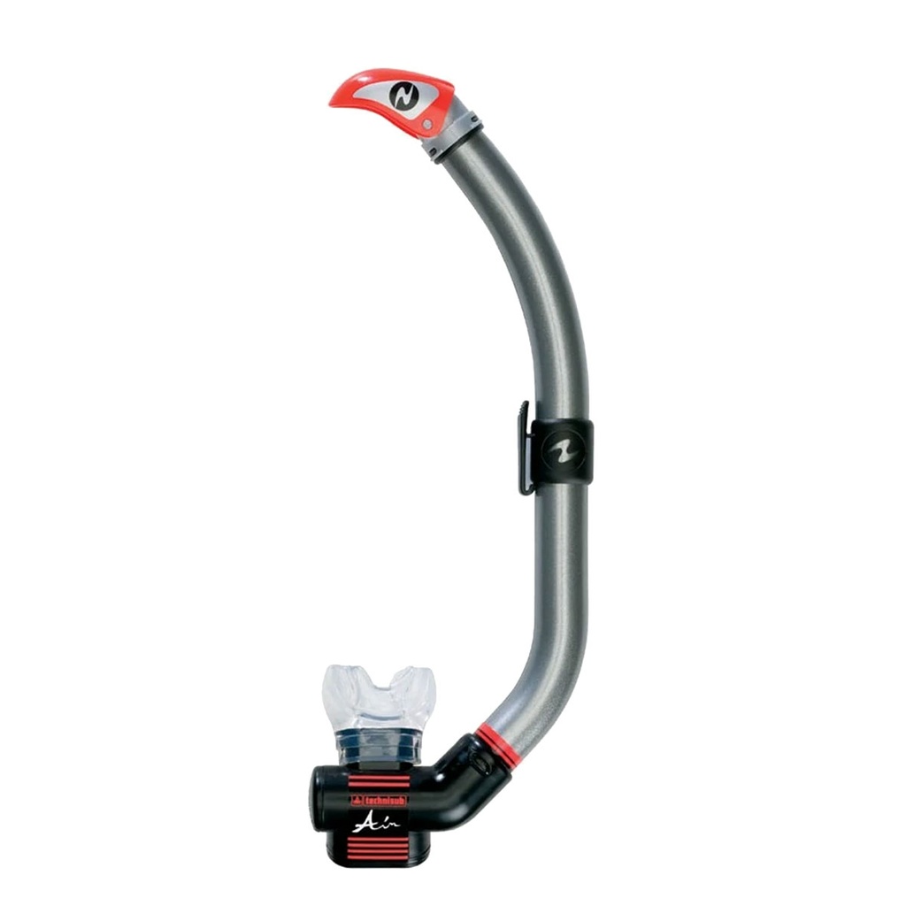 [SN114117] Aqualung Tubo Air Dry Purga Plata / Negro