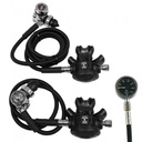 Apeks XTX50 Tek3 2x Set Regulador con Manómetro DIN