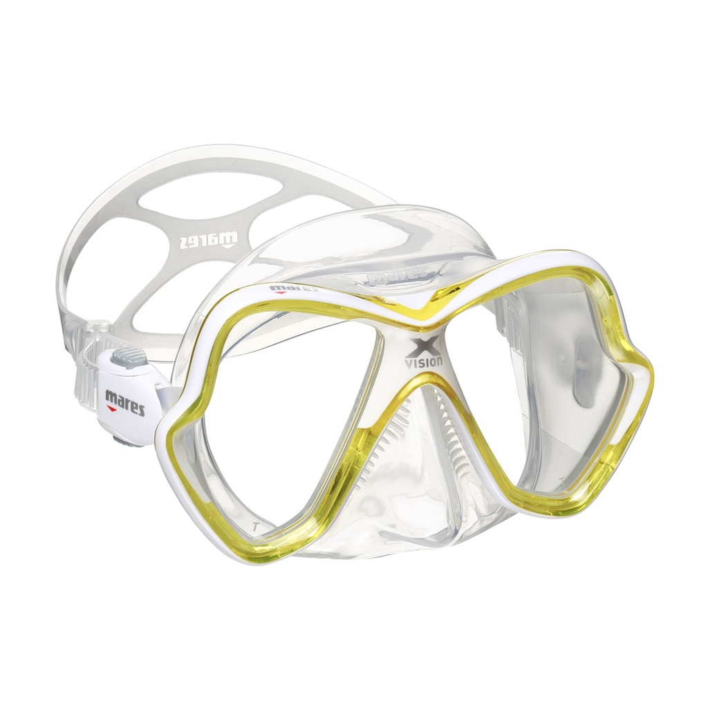 [411053-YLWCL] Mares Mascara X-Vision Amarilla / Blanca