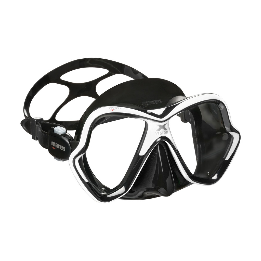 [411053-WHKBK] Mares Mascara X-Vision Blanca / Negra