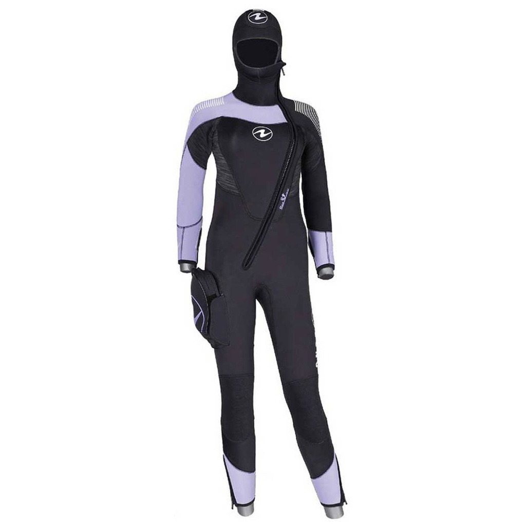 [SU7560105XS] Aqualung Combinaison Dynaflex avec Cagoule 7mm Femme (XS)