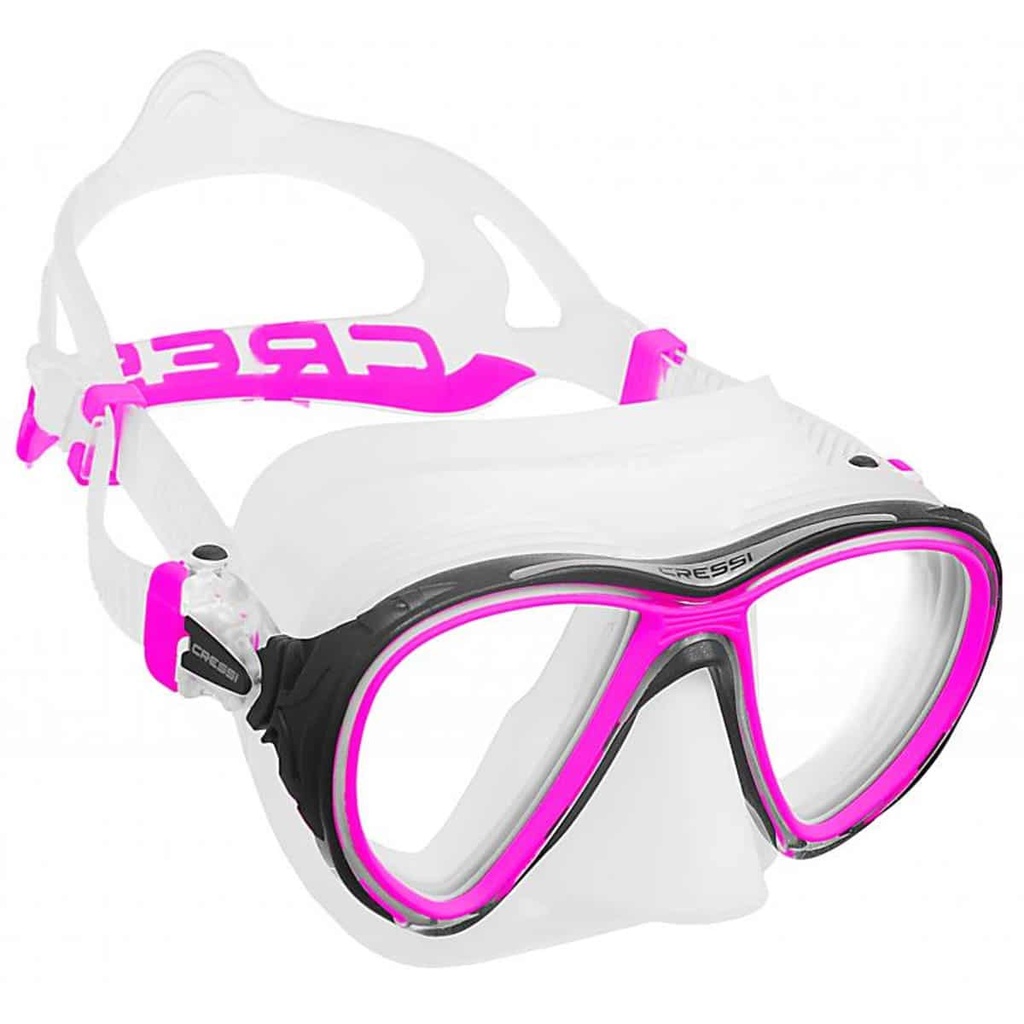 [ADS 510040] Cressi Mascara Quantum Anti-fog System Transparente / Rosa