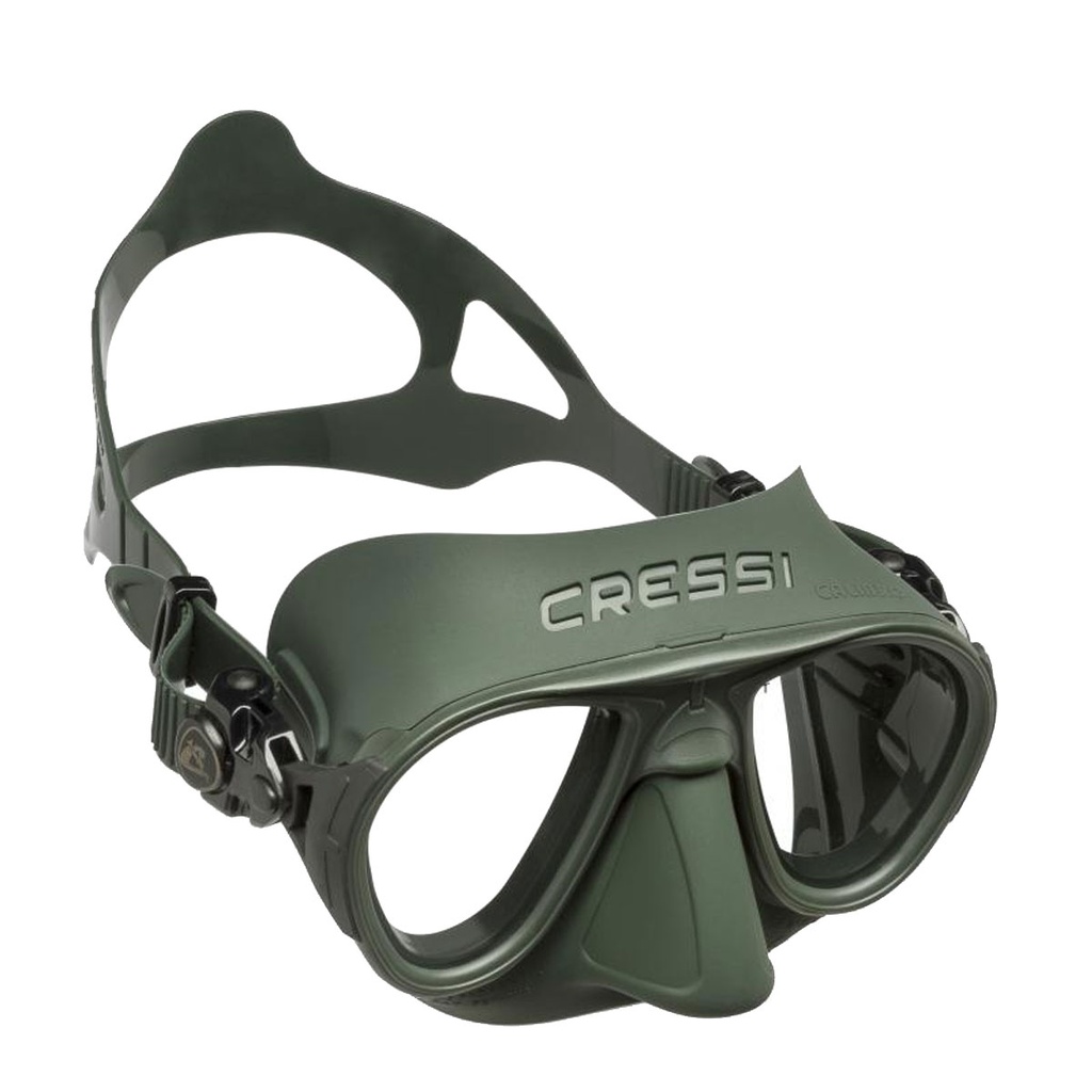 [ADS 429850] Cressi Mascara Calibro Anti-fog System Verde / Negra