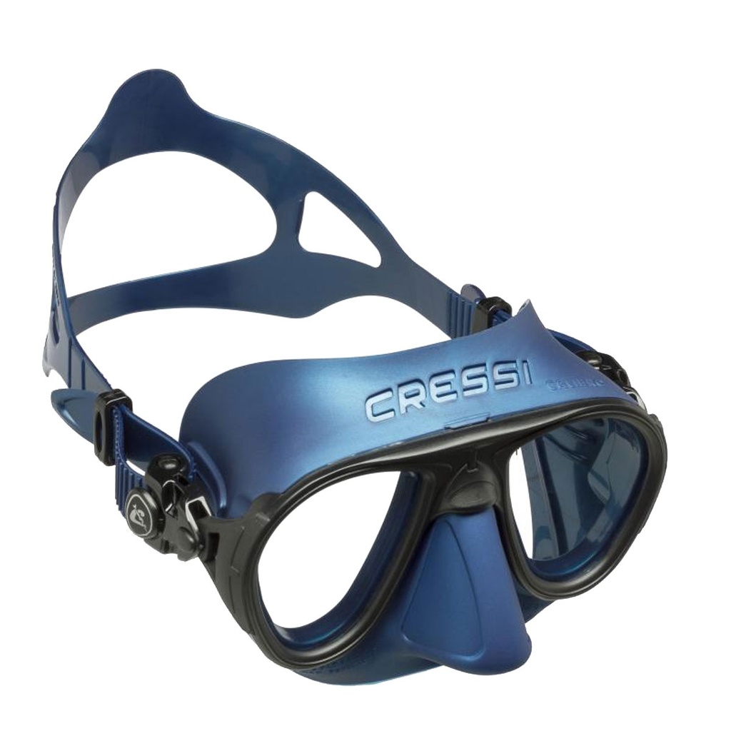 [ADS 425550] Cressi Mascara Calibro Anti-Fog System Azul / Metalizado