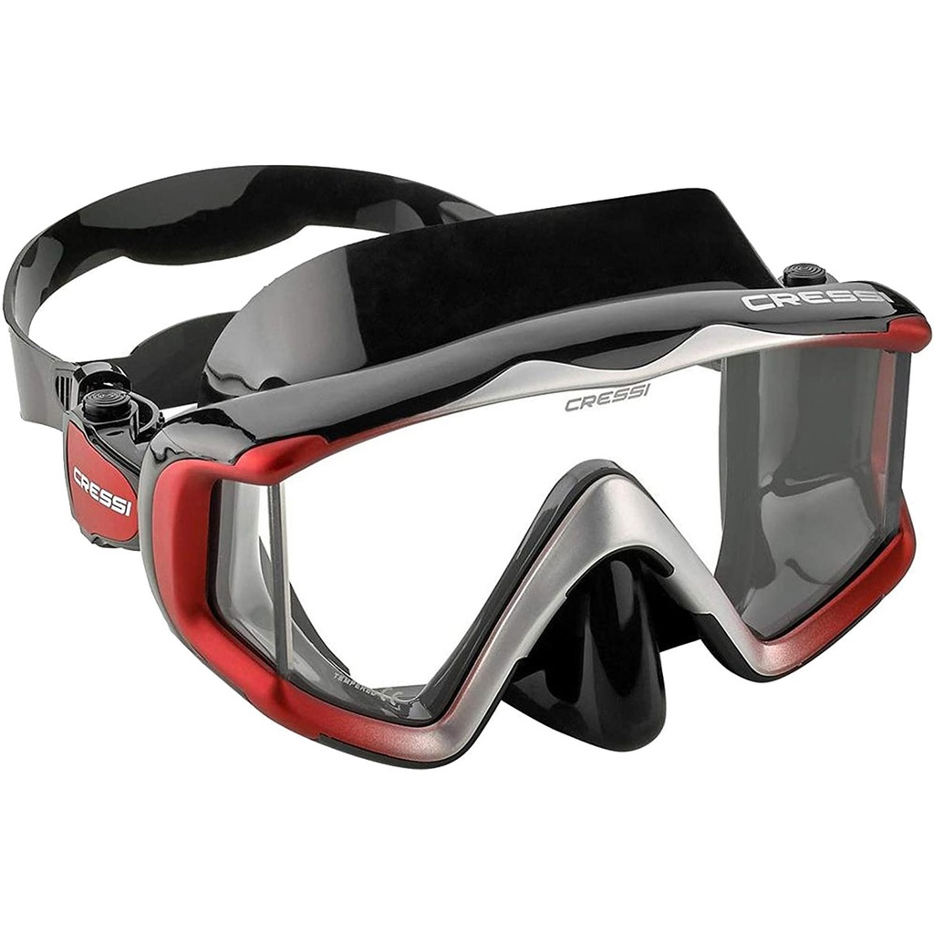 Cressi Mascara Liberty Triside Negra / Rojo