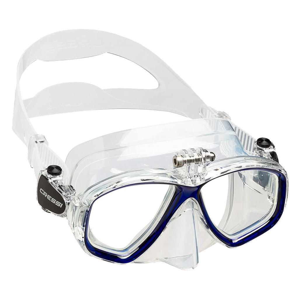 [ADS 410020] Cressi Mascara Action GoPro Transparente / Azul