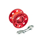Tecline Mini Carrete Alumino 15m Rojo