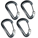 Cressi Mosquetón Aluminio Cierre Inox 60mm (4ud)