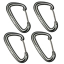 Cressi Mosquetón Aluminio Cierre Inox 80mm (4ud)